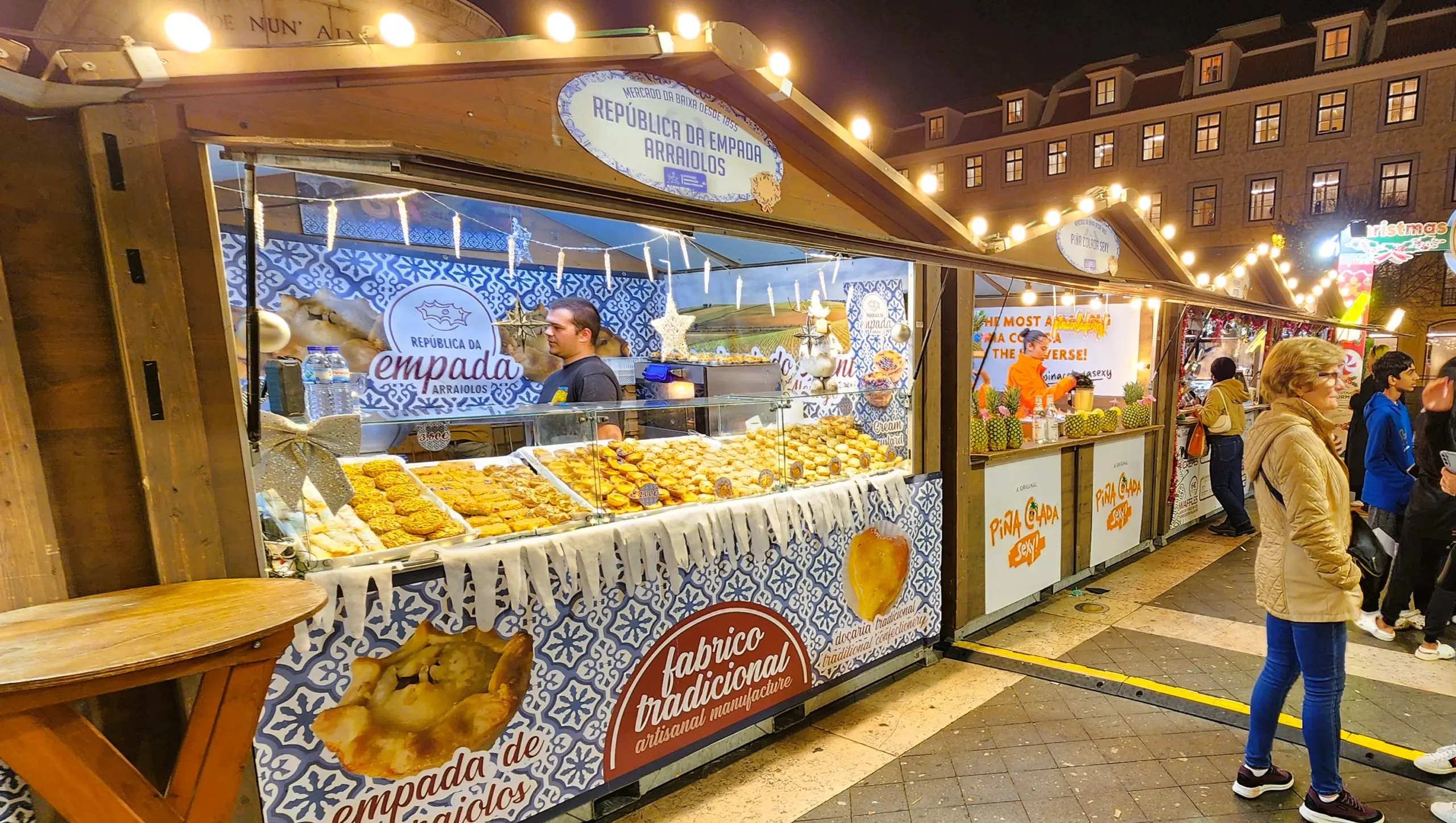 Figueira Christmas Gourmet, Praça da Figueira, Lisbon, Portugal