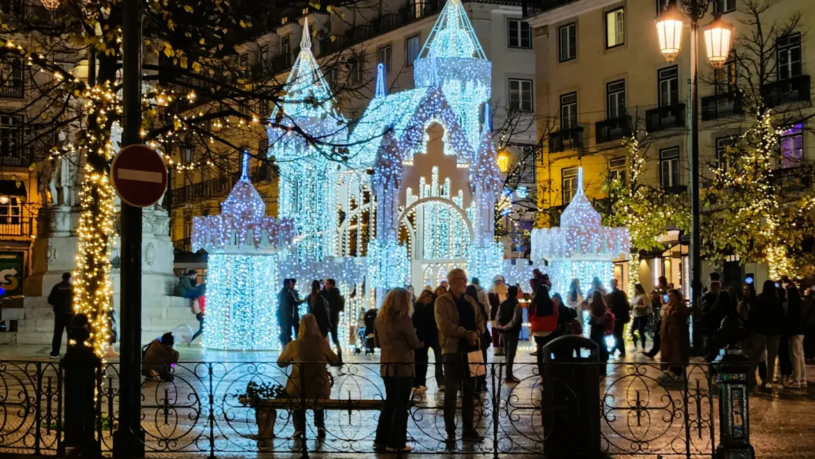 Christmas in Chiado, Lisbon, Portugal