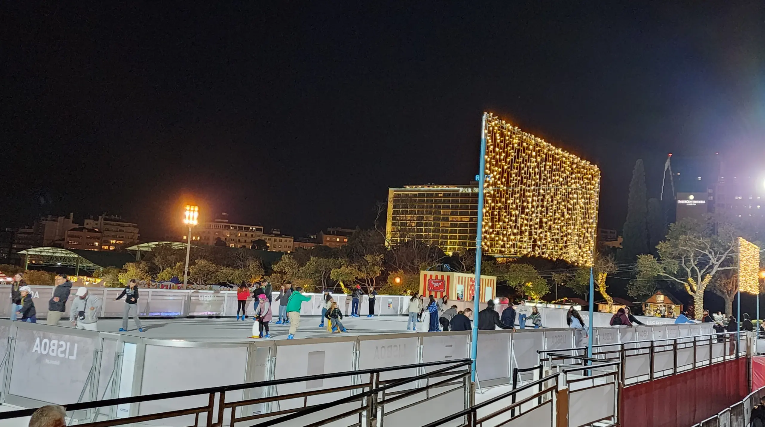 Ice rink, Wonderland Lisboa, Lisbon, Portugal