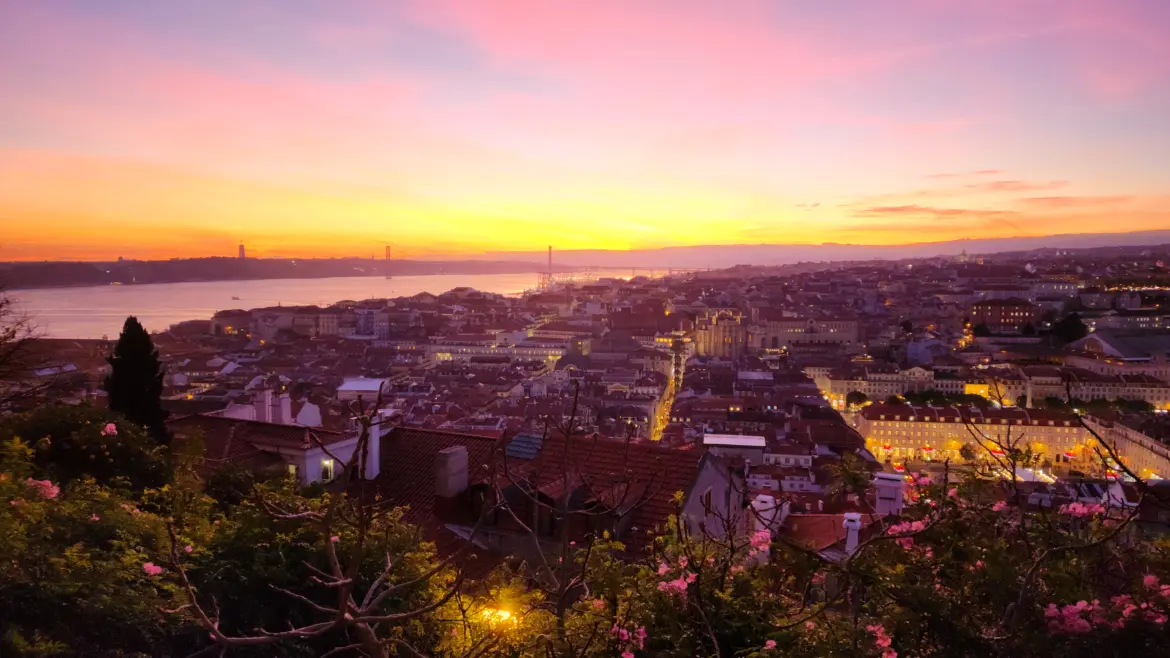 View from São Jorge Castle, Lisbon, Portugal