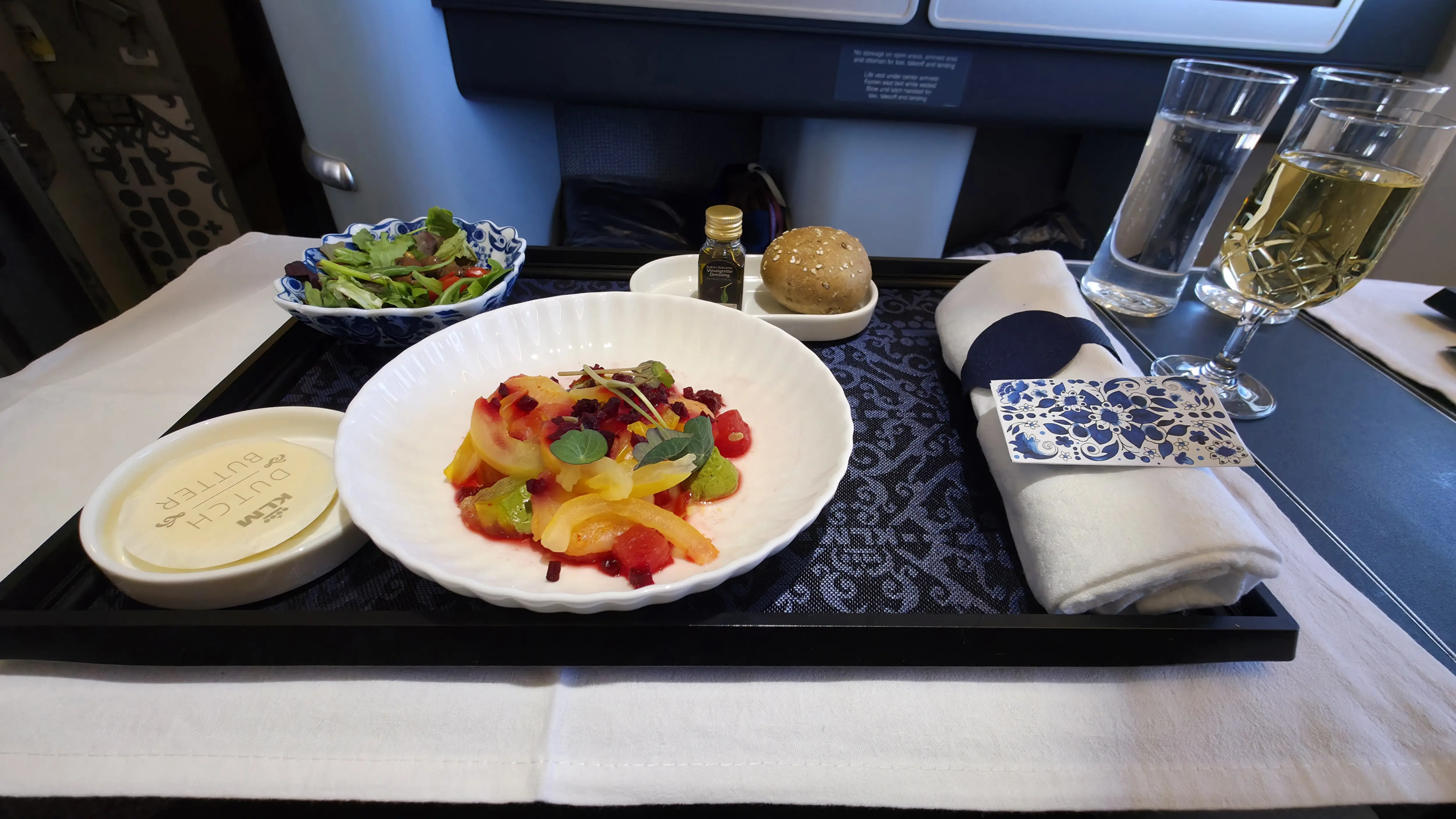 Meal, KLM Business Class