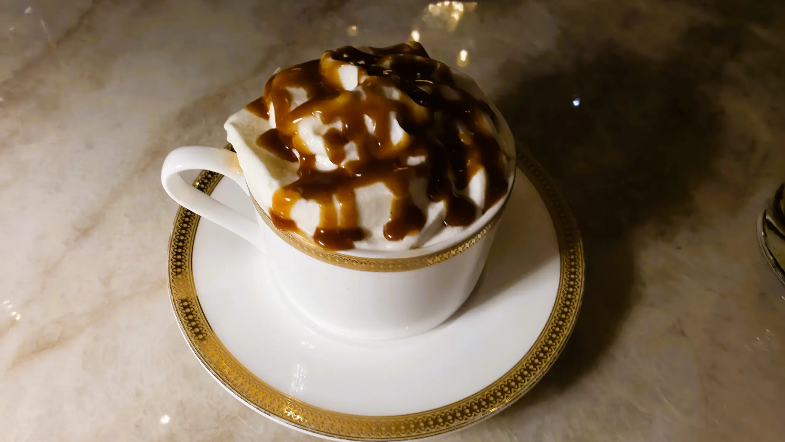 Salted caramel cream, Zoe’s Restaurant, Fairmont Château Laurier, Ottawa, Canada