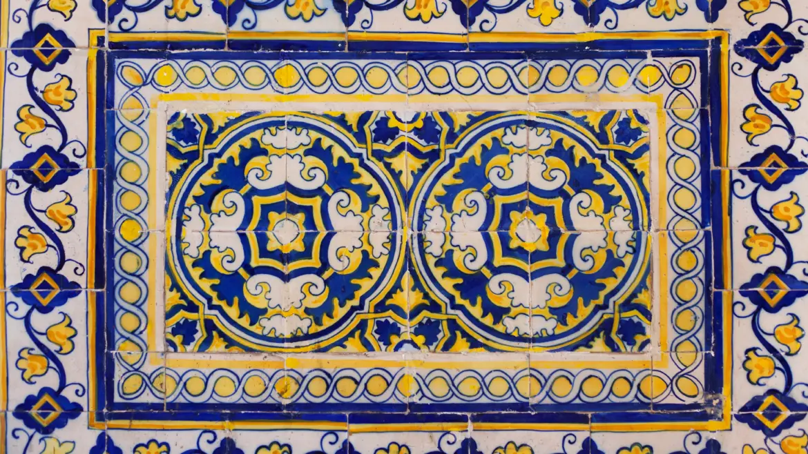 Traditional azulejos, Lisbon, Portugal