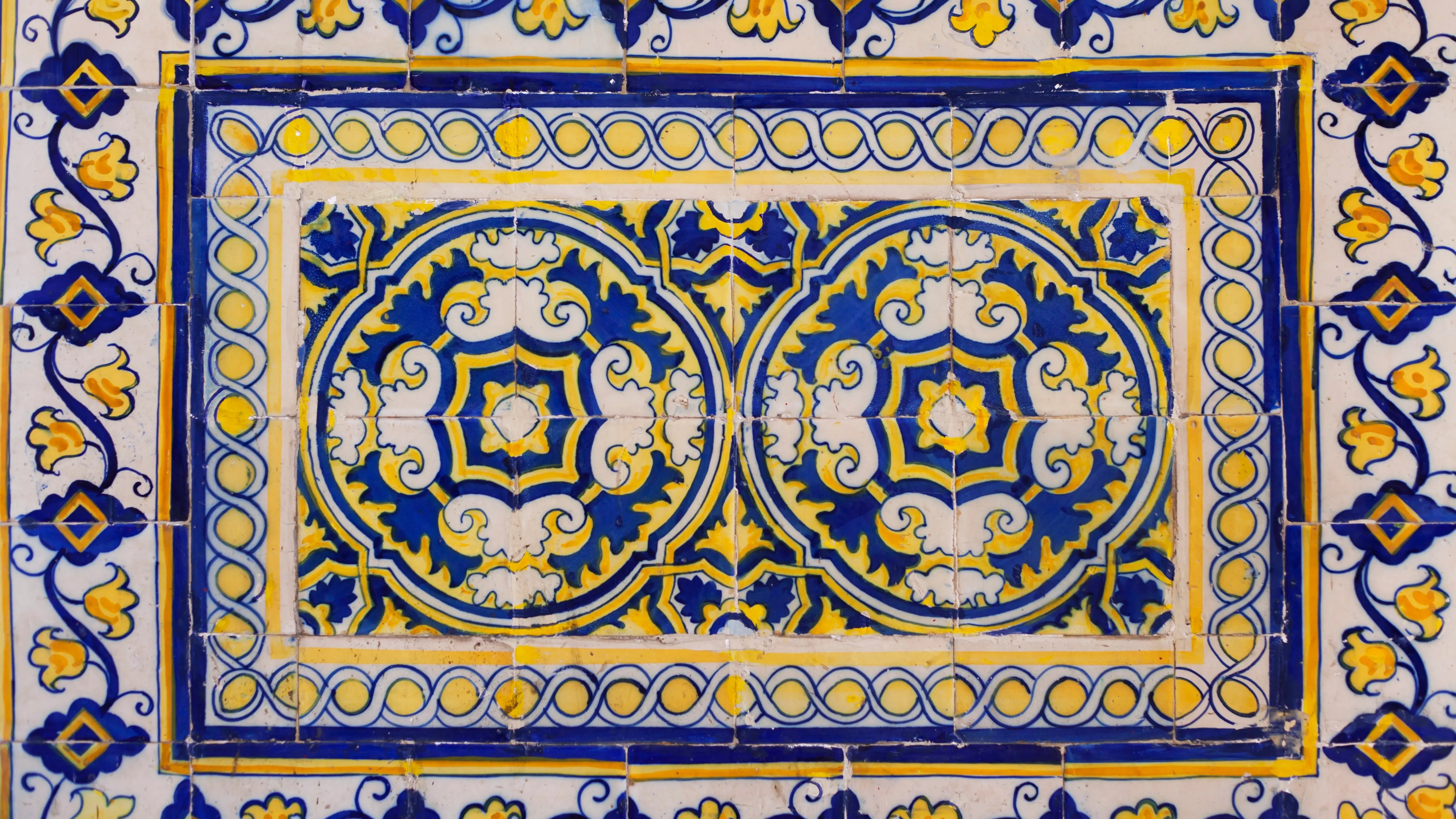 Traditional azulejos, Lisbon, Portugal