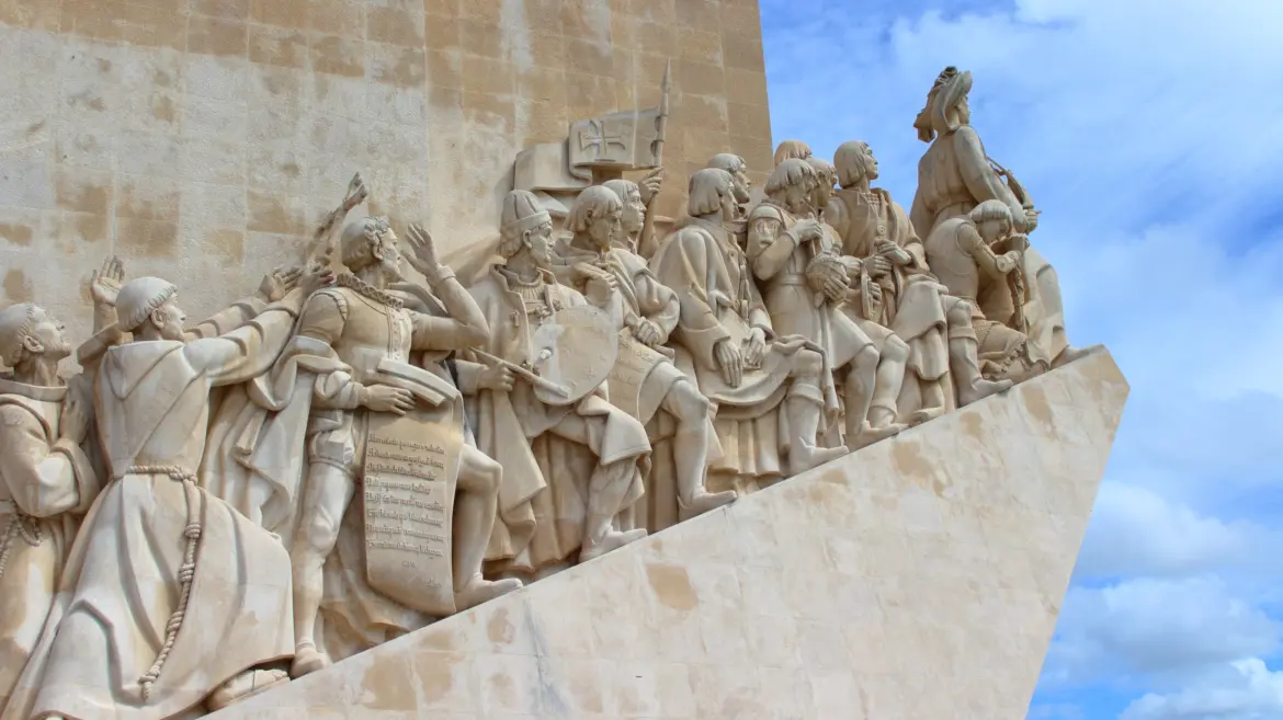 Western profile, Monument of the Discoveries (Padrão dos Descobrimentos), Belém, Lisbon, Portugal