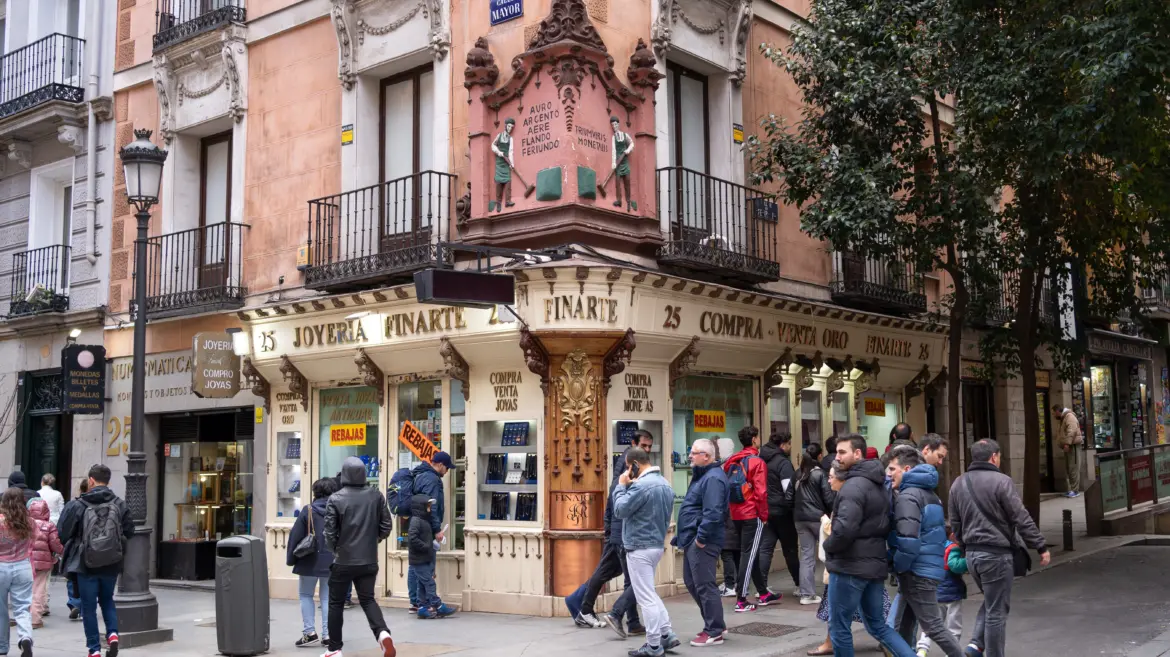Calle Mayor, Madrid, Spain