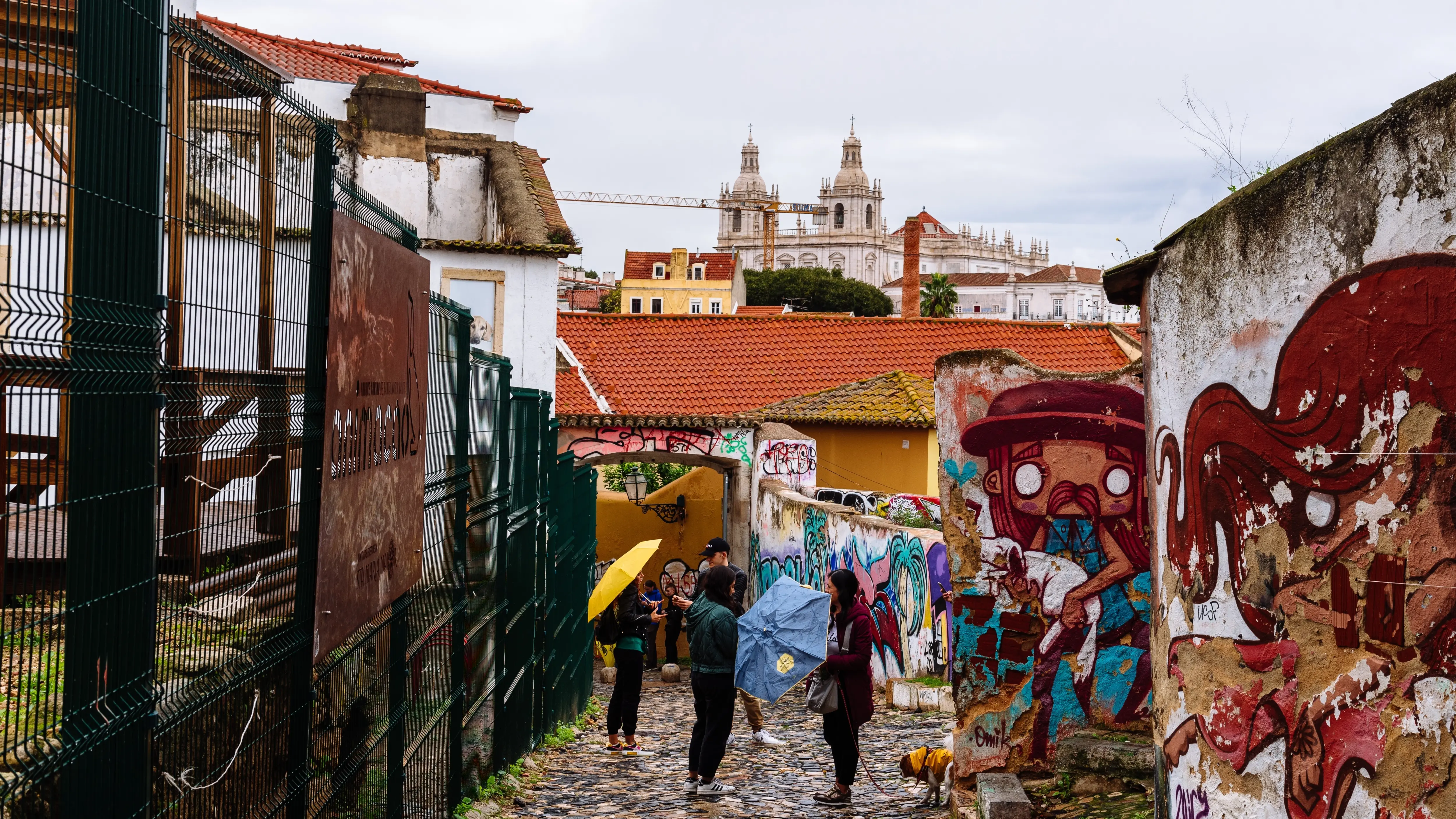 Street Art in Alfama, Lisbon, Portugal