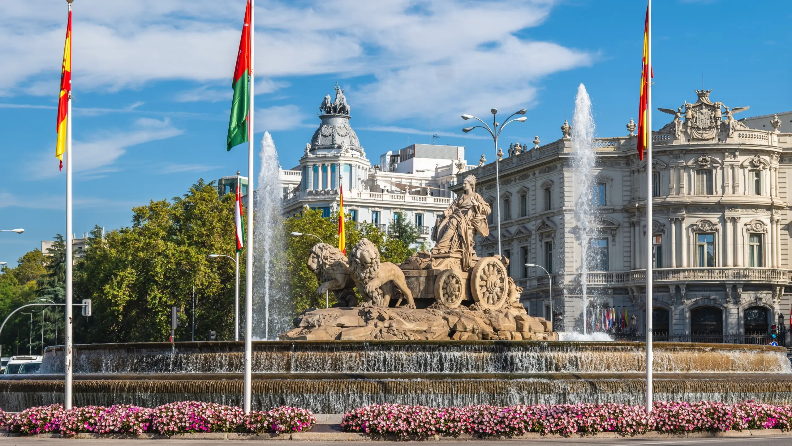 Fountain of Cybele, Plaza de Cibeles, Madrid, Spain