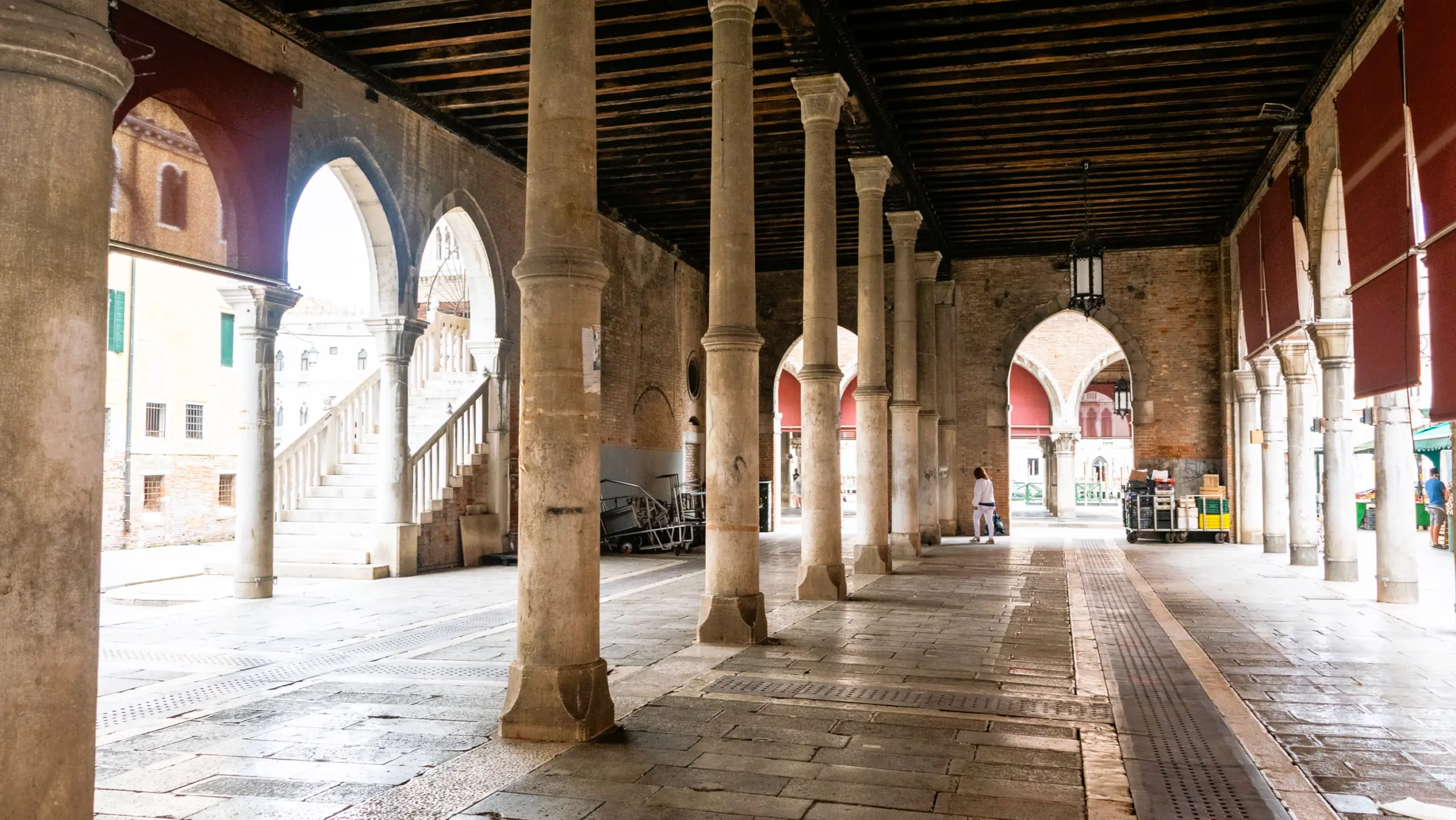 The loggia of the Rialto Market, Venice, Italy