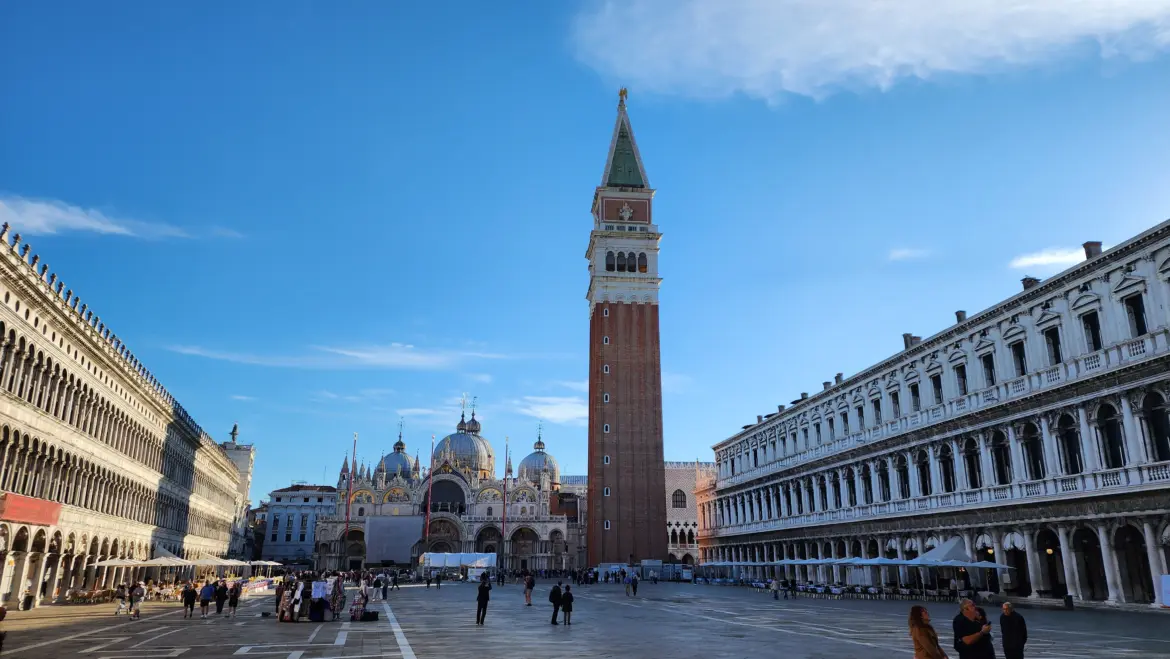 St Mark’s Campanile, Piazza San Marco (St Mark’s Square), Venice, Italy