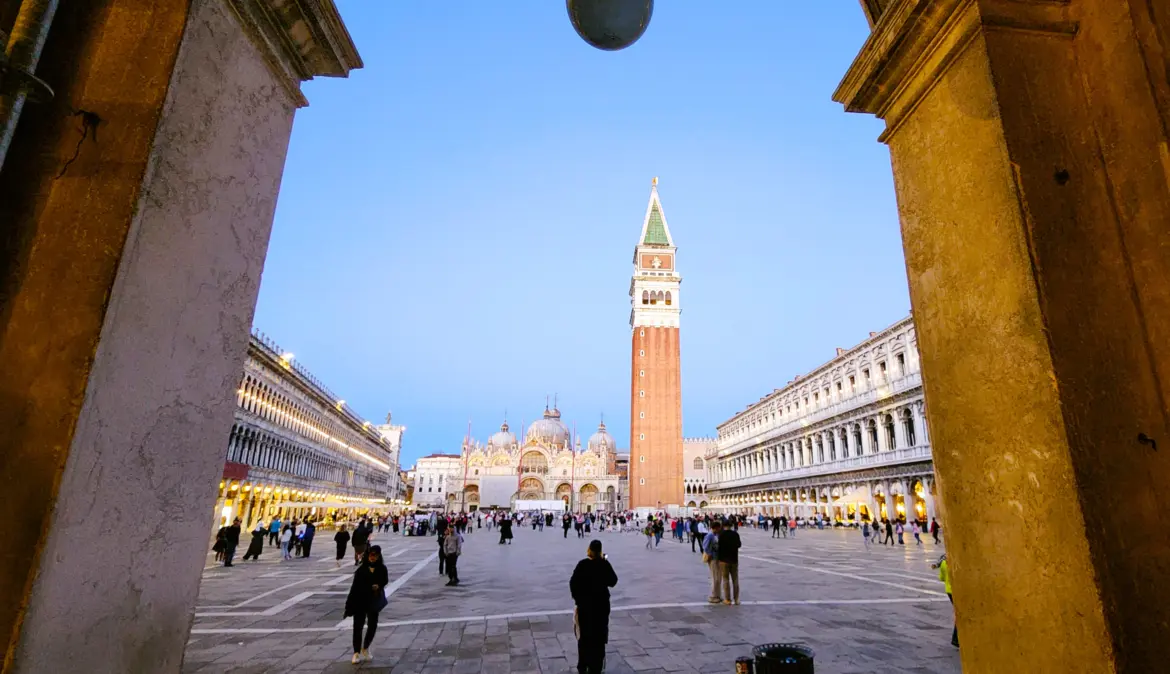 St Mark’s Campanile, Piazza San Marco (St Mark’s Square), Venice, Italy
