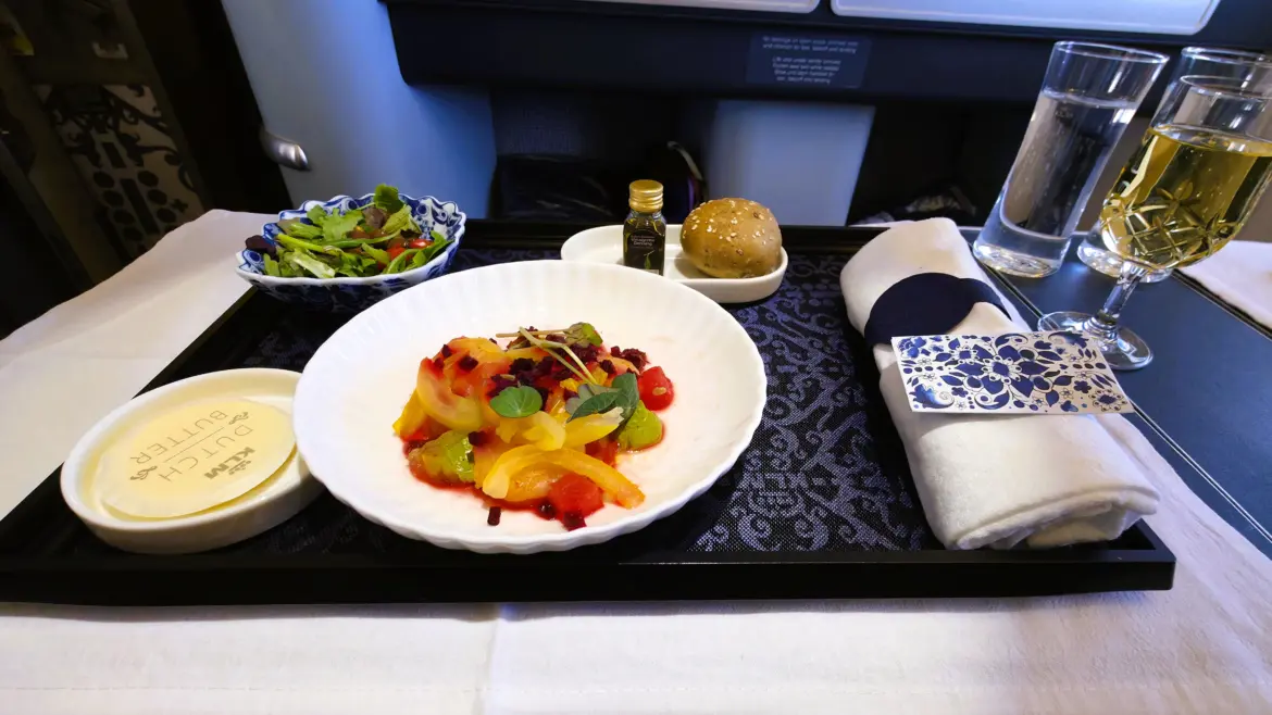 Meal, KLM Business Class