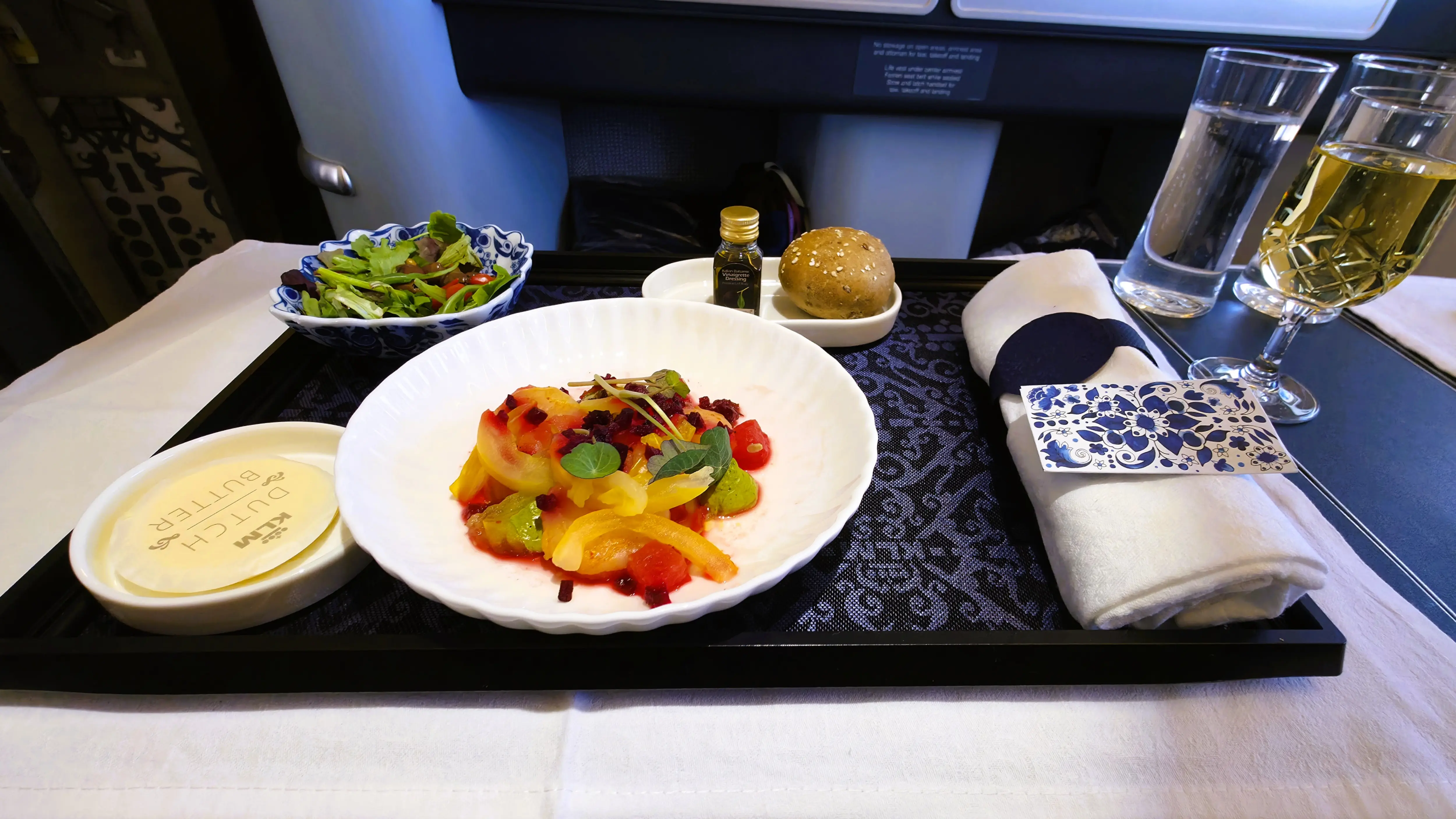 Meal, KLM Business Class