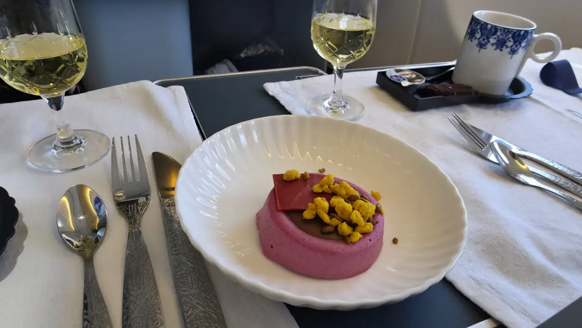Dessert, KLM Business Class