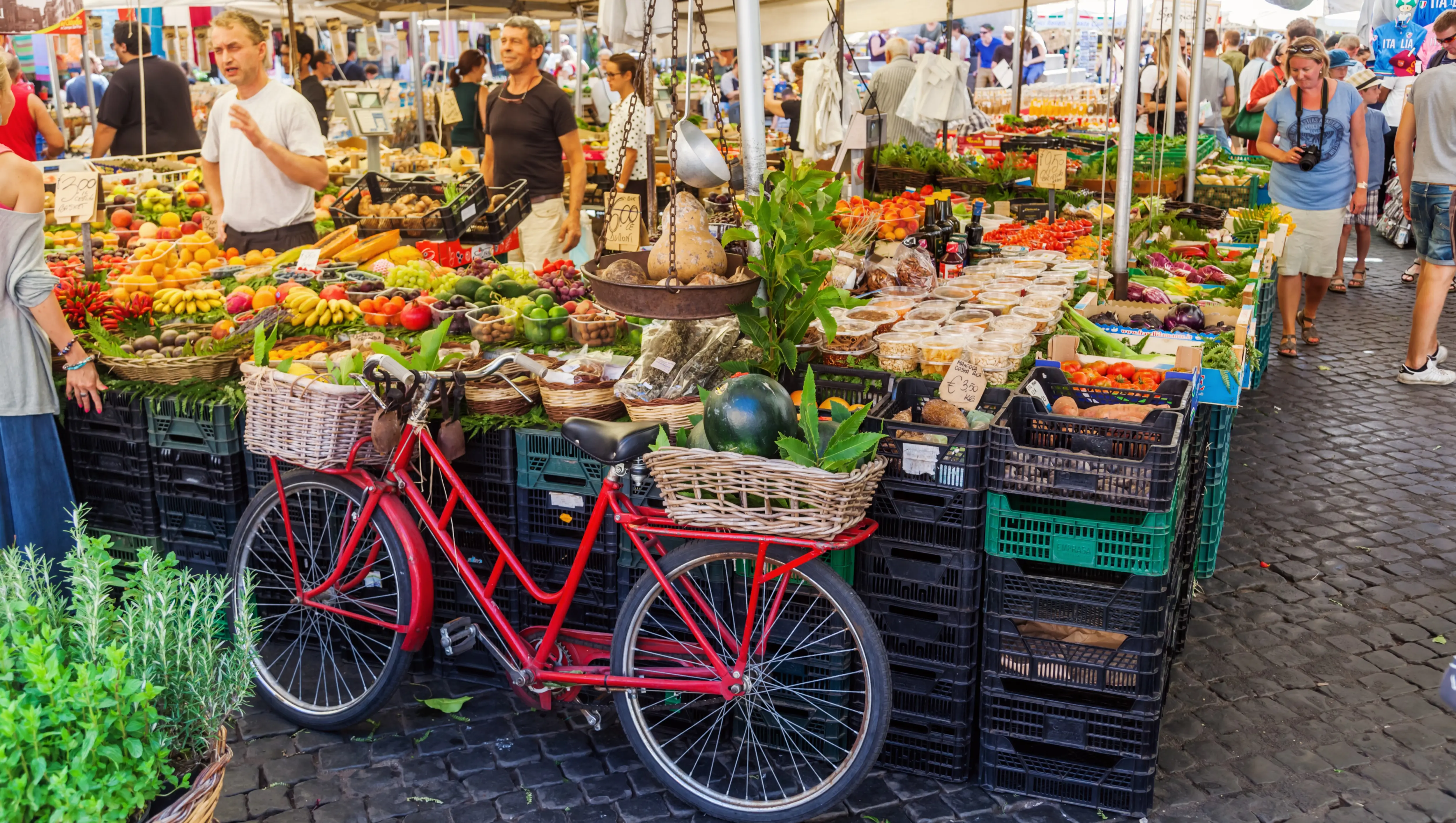 Market, Campo de’ Fiori, Rome, Italy