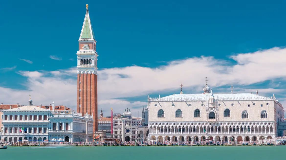 St Mark’s Campanile and the Doge’s Palace, Venice, Italy