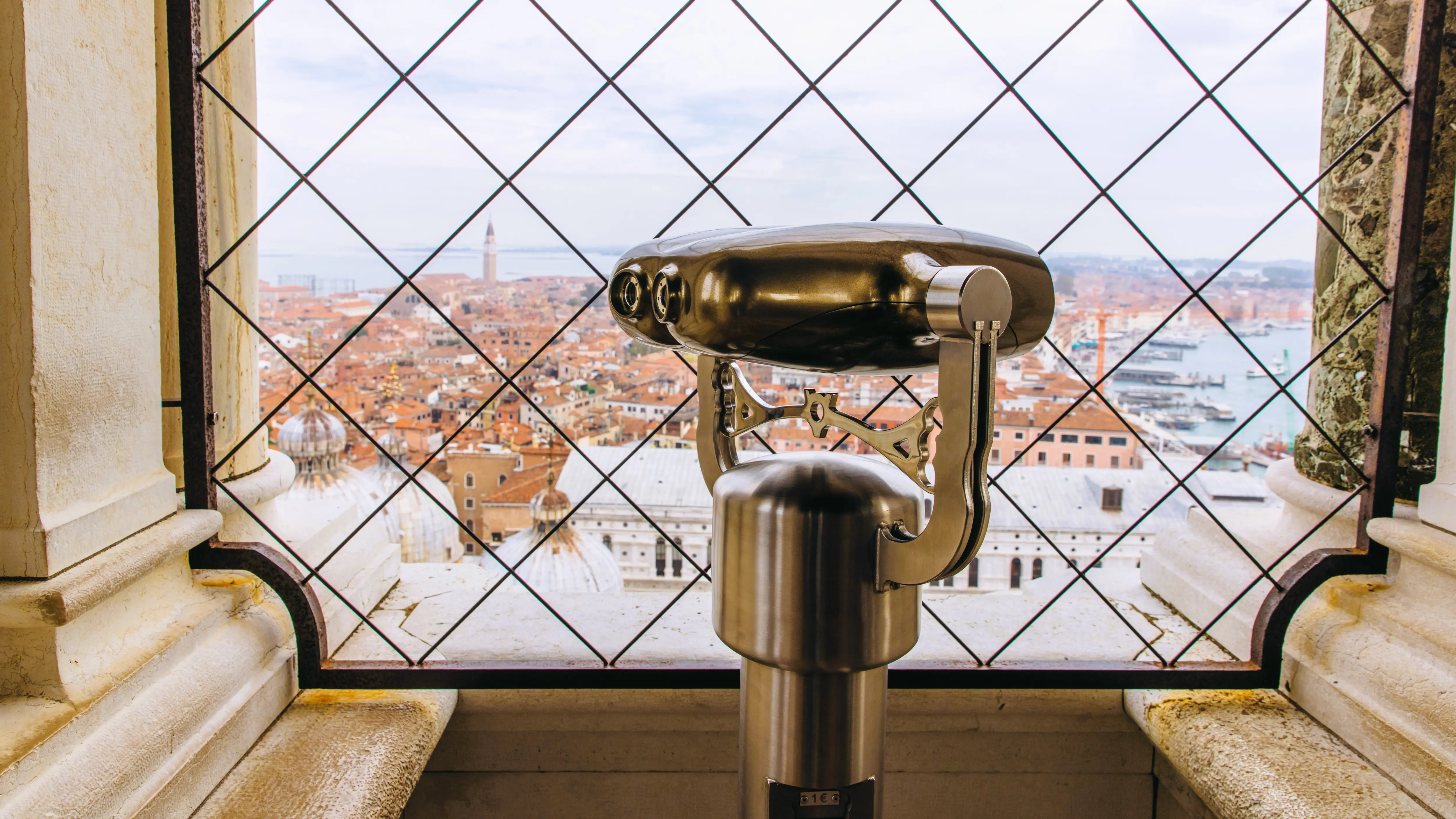 View from St Mark’s Campanile, Venice, Italy