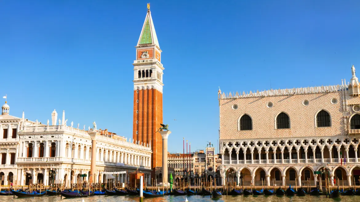 St Mark’s Campanile and the Doge’s Palace, Venice, Italy