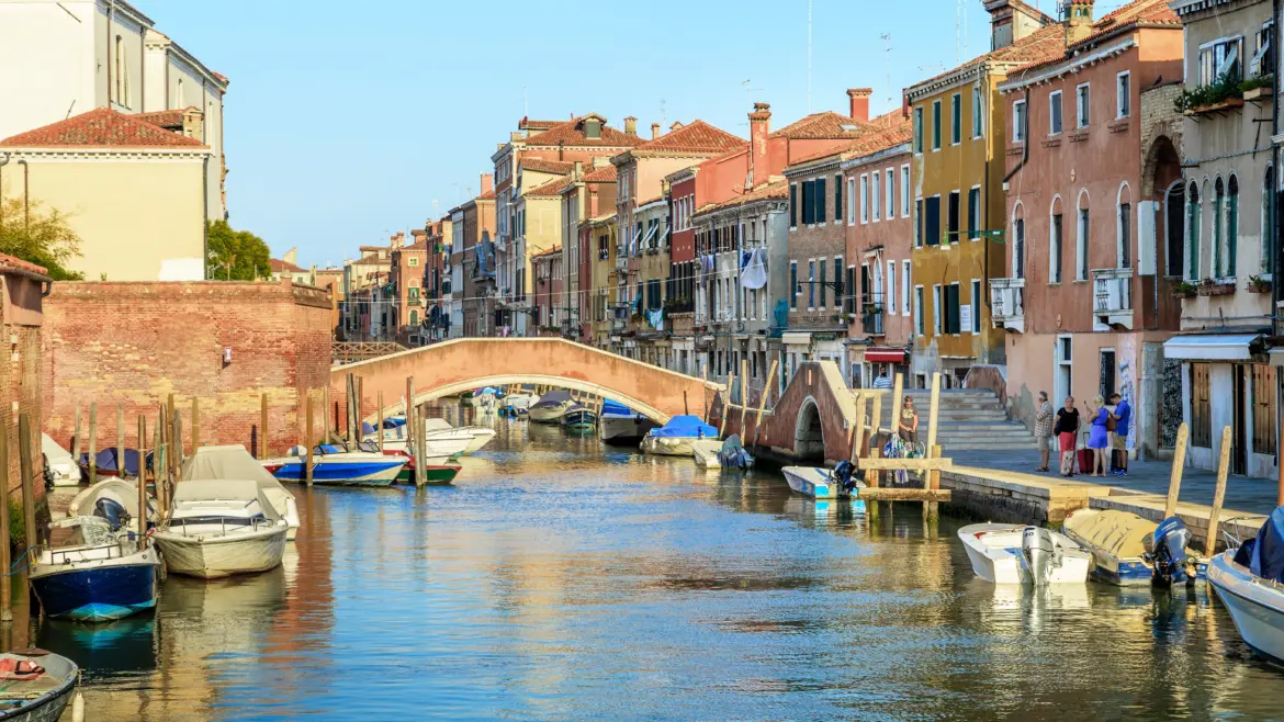 Rio della Misericordia along Fondamenta della Misericordia Cannaregio district Venice Italy canal-side promenade local life evening walks
