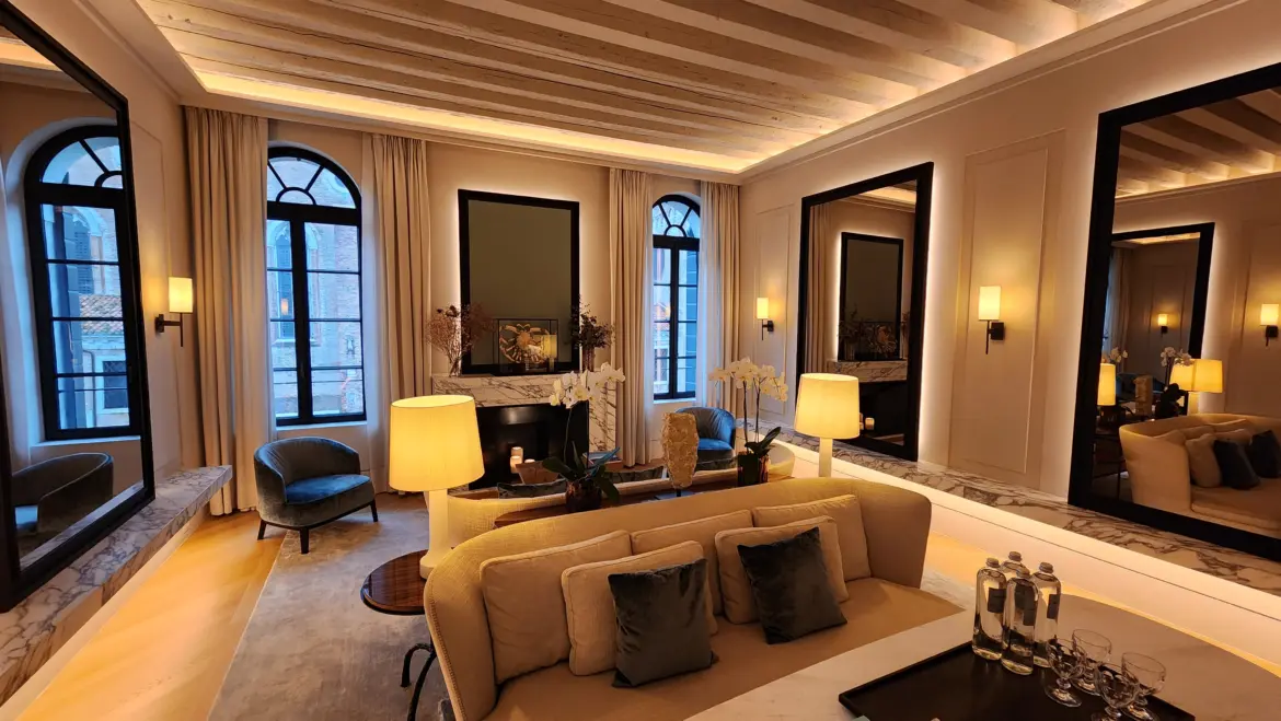 Palazzo Cristo Suite IV Castello district Venice Italy restored 13th-century Venetian palace elegant historic architecture refined interiors heritage luxury