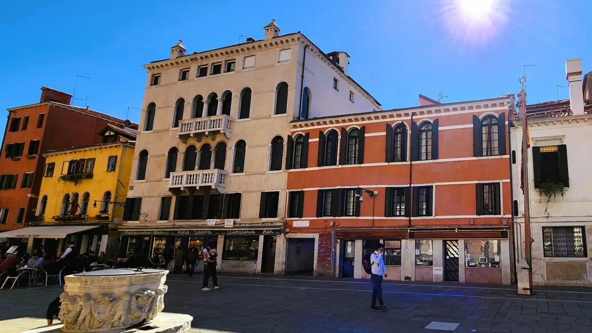 Pasticceria Rosa Salva Campo Santi Giovanni e Paolo Venice Italy historic Venetian pastry shop dating late 19th century