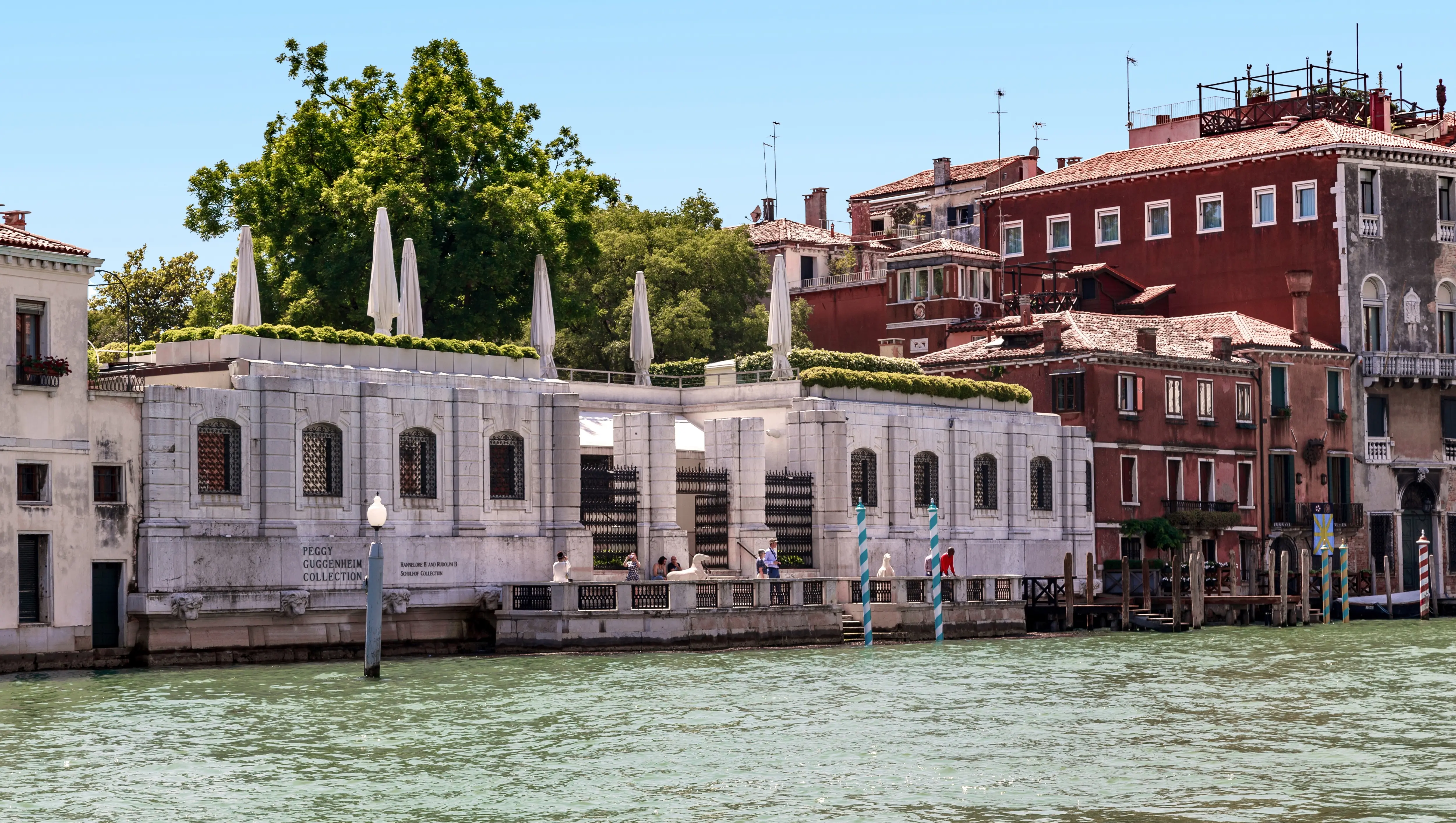 Peggy Guggenheim Collection contemporary art museum Dorsoduro overlooking Grand Canal Venice Italy