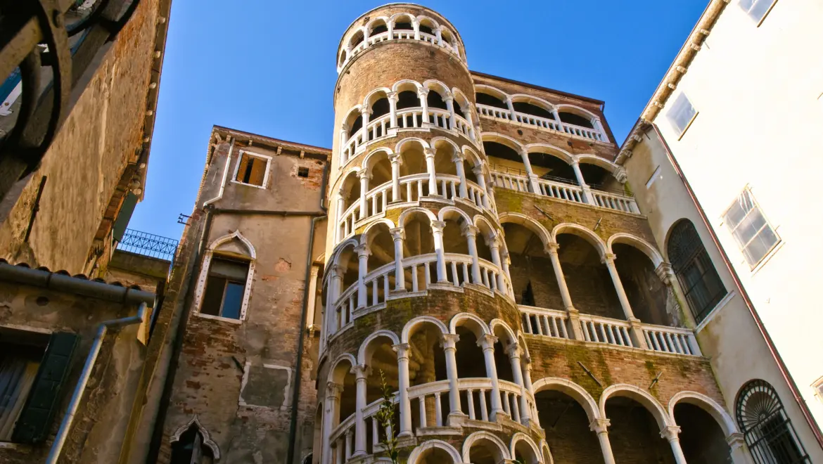 Palazzo Contarini del Bovolo Venice Italy small historic palazzo famous elegant spiral staircase Scala Contarini del Bovolo
