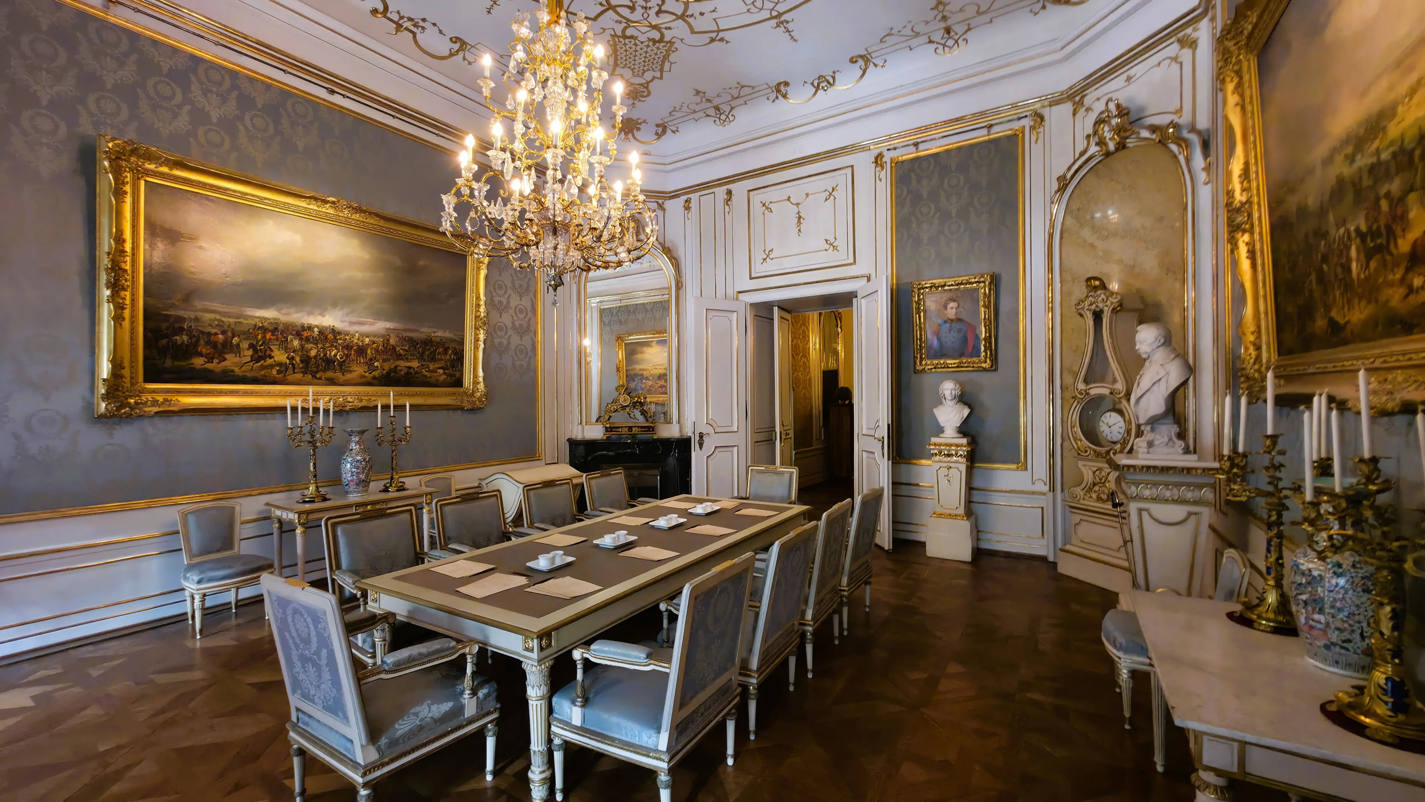 The Conference Room in the Imperial Apartments of the Hofburg Palace, used for ministerial conferences chaired by Franz Joseph I