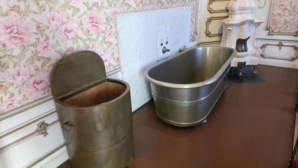 The bathroom and lavatory of Empress Elisabeth (Sisi) in the Imperial Apartments of the Hofburg Palace