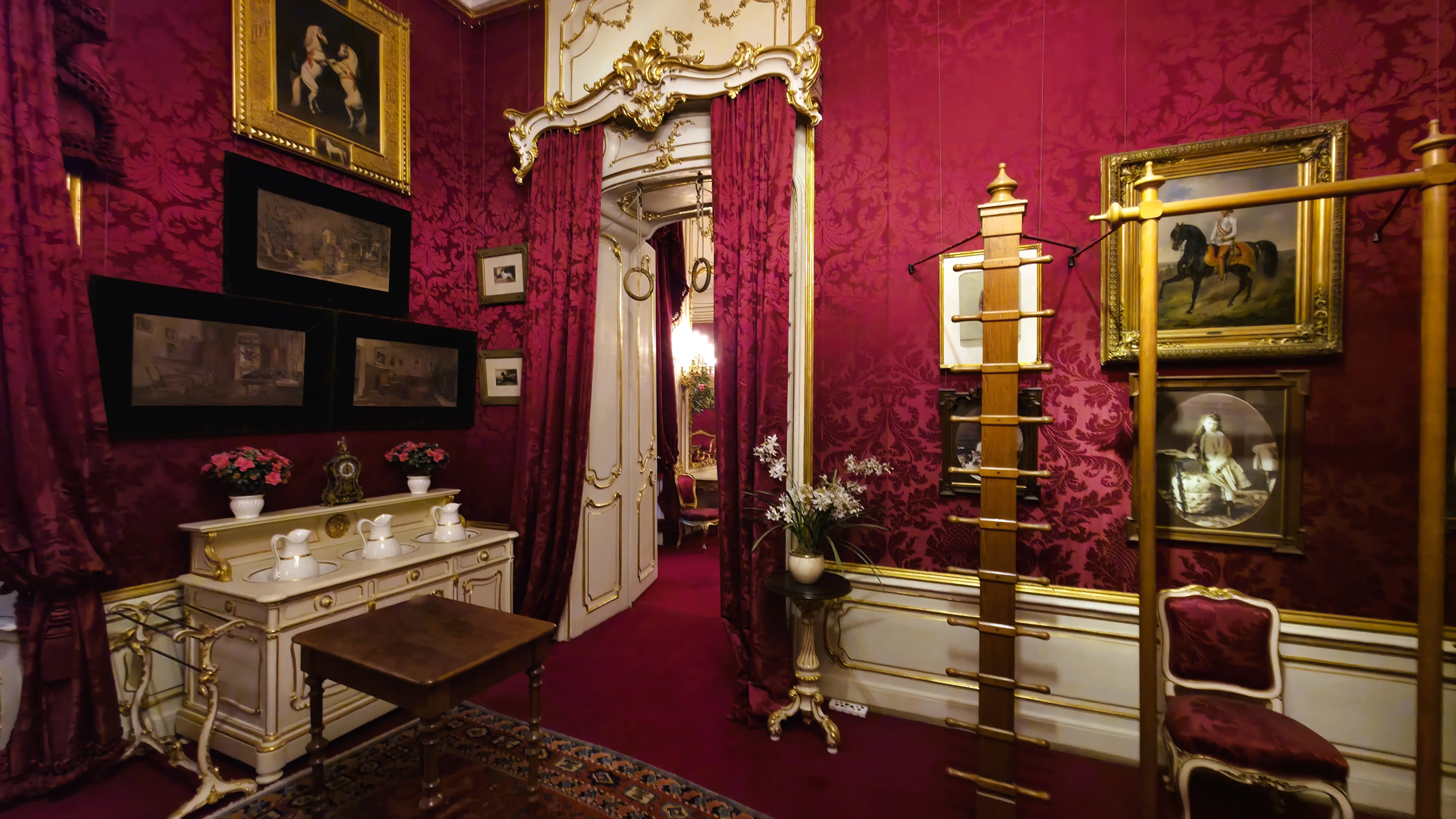 The dressing and exercise room of Empress Elisabeth (Sisi) in the Imperial Apartments of the Hofburg Palace