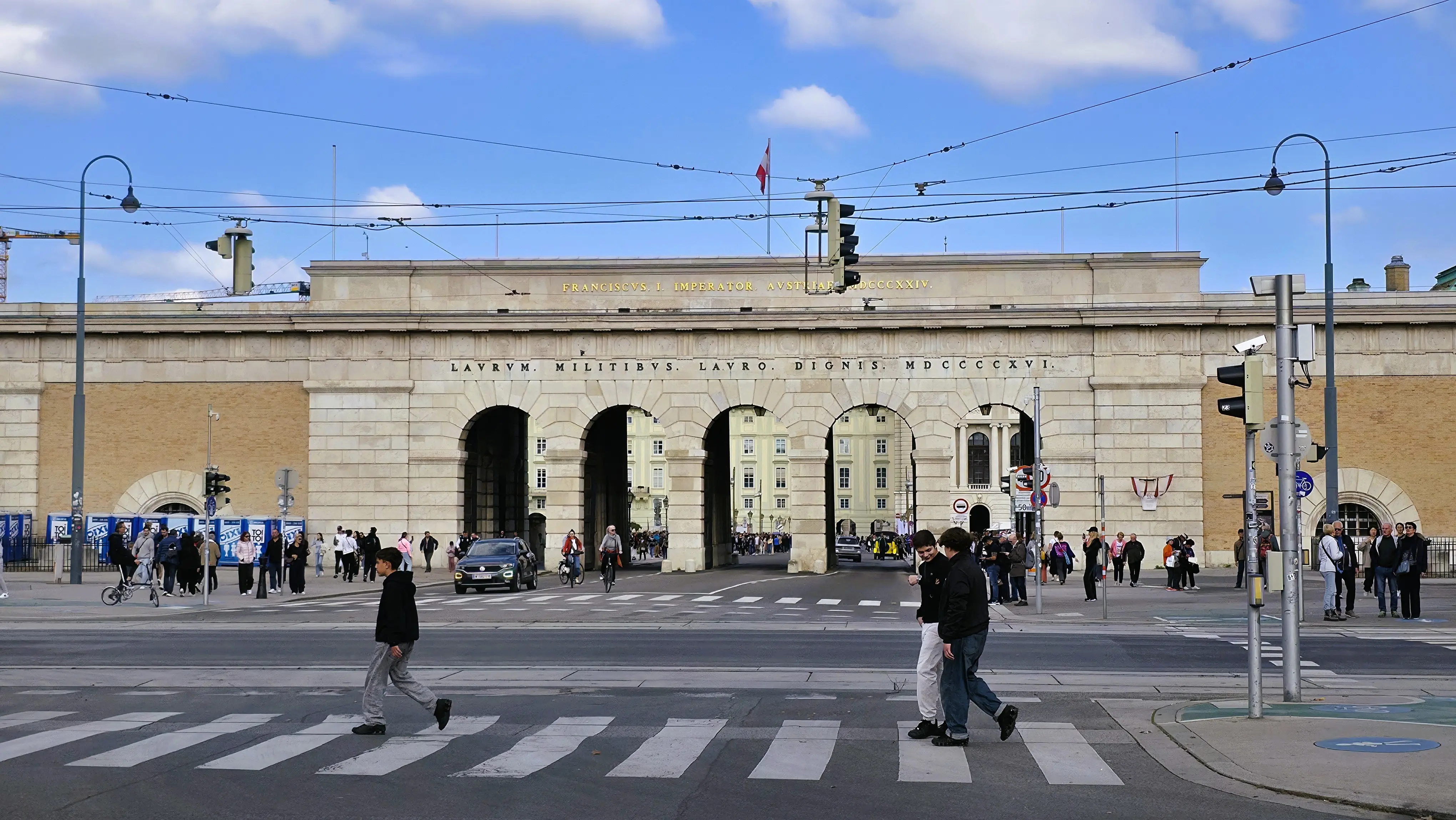 The Outer Castle Gate of the Hofburg Palace in Vienna, the ceremonial entrance from the Ringstrasse