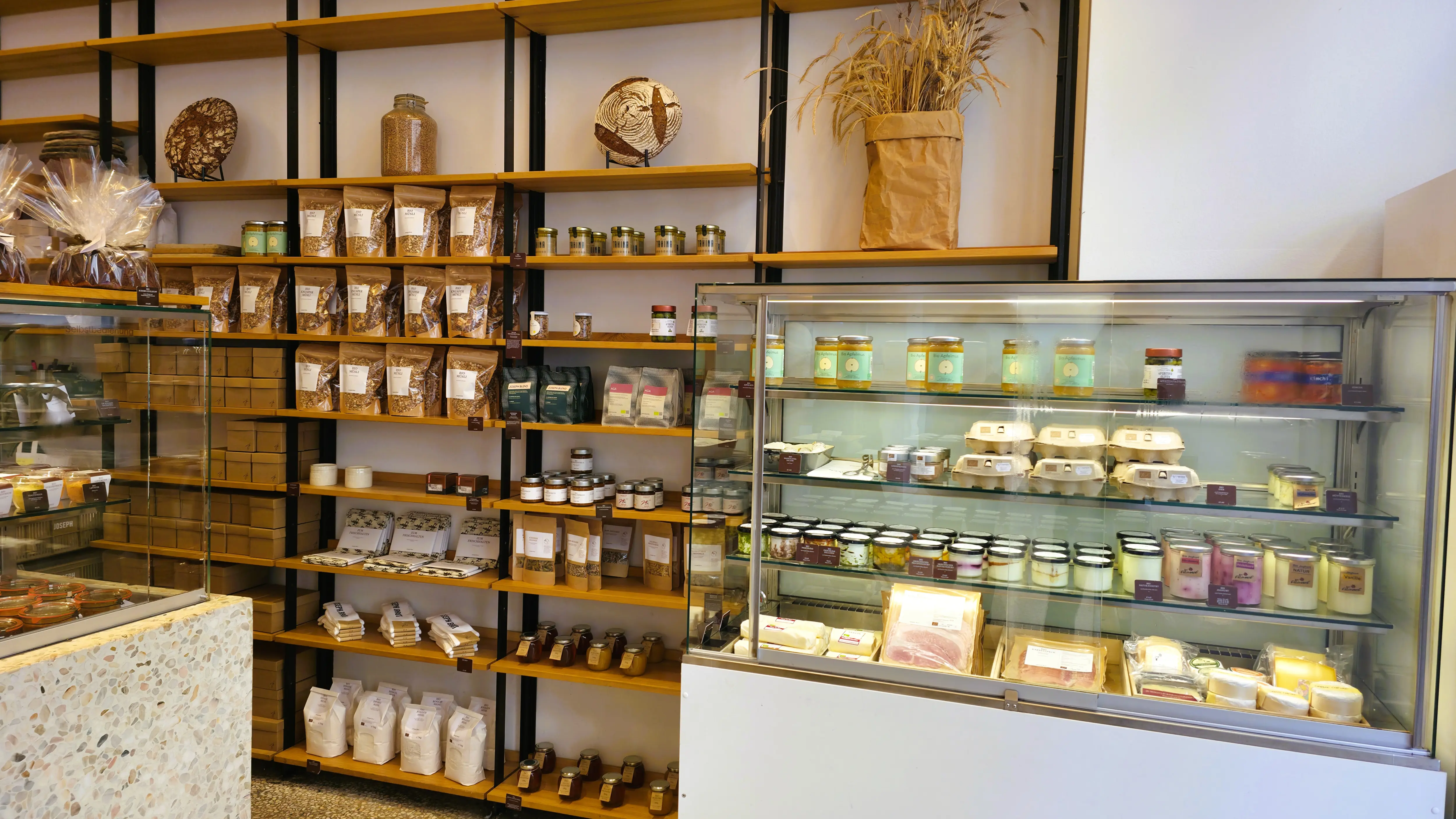 Organic pastries and specialty products at Joseph Brot in Vienna