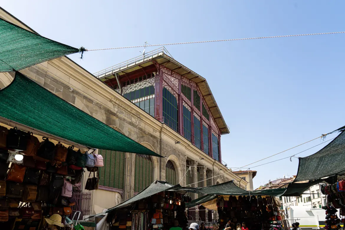 Exterior of Mercato Centrale, Florence’s historic 19th-century food market