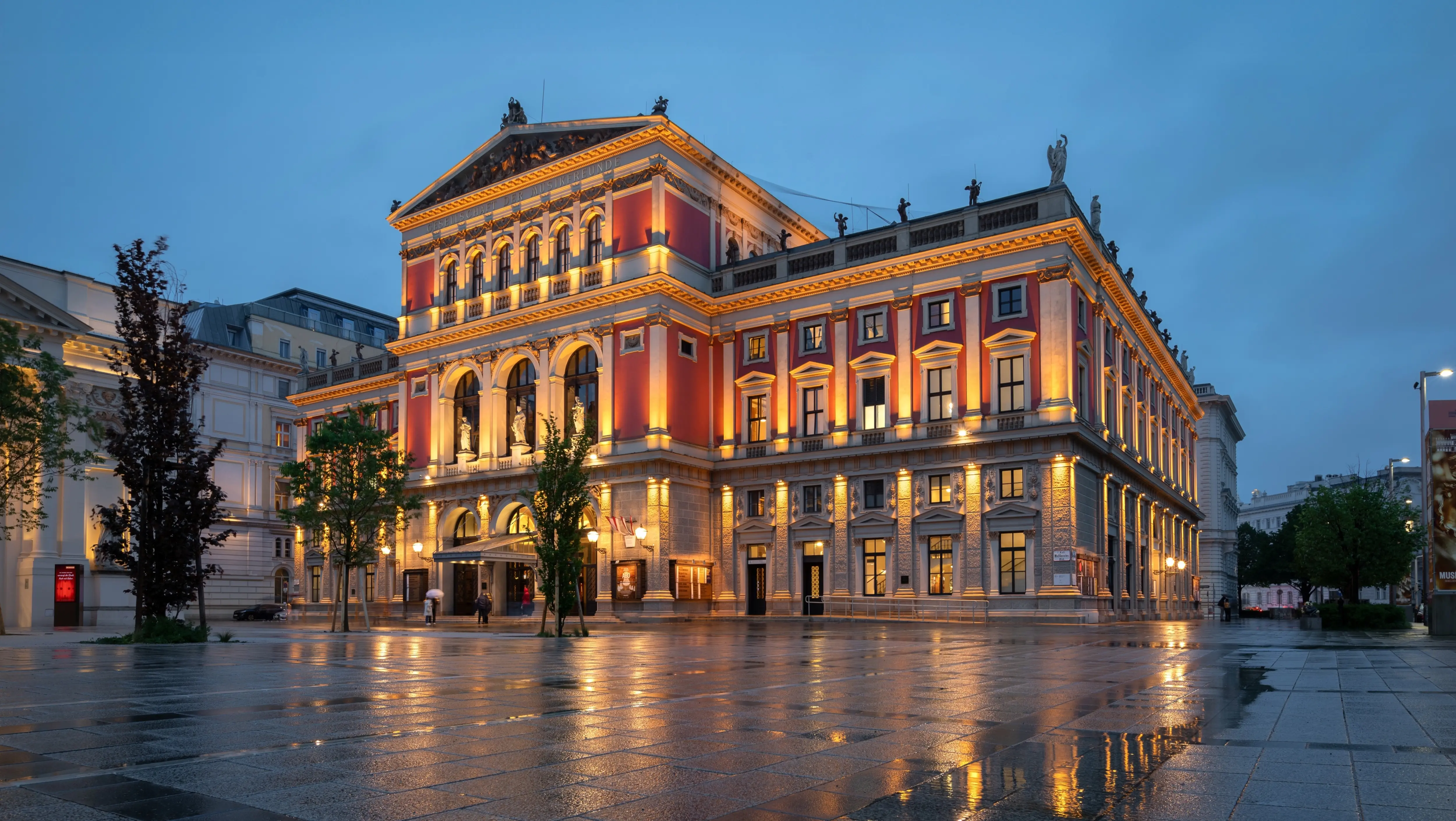 The Musikverein in Vienna near Karlsplatz, one of the world’s most renowned concert halls and home to the Vienna Philharmonic