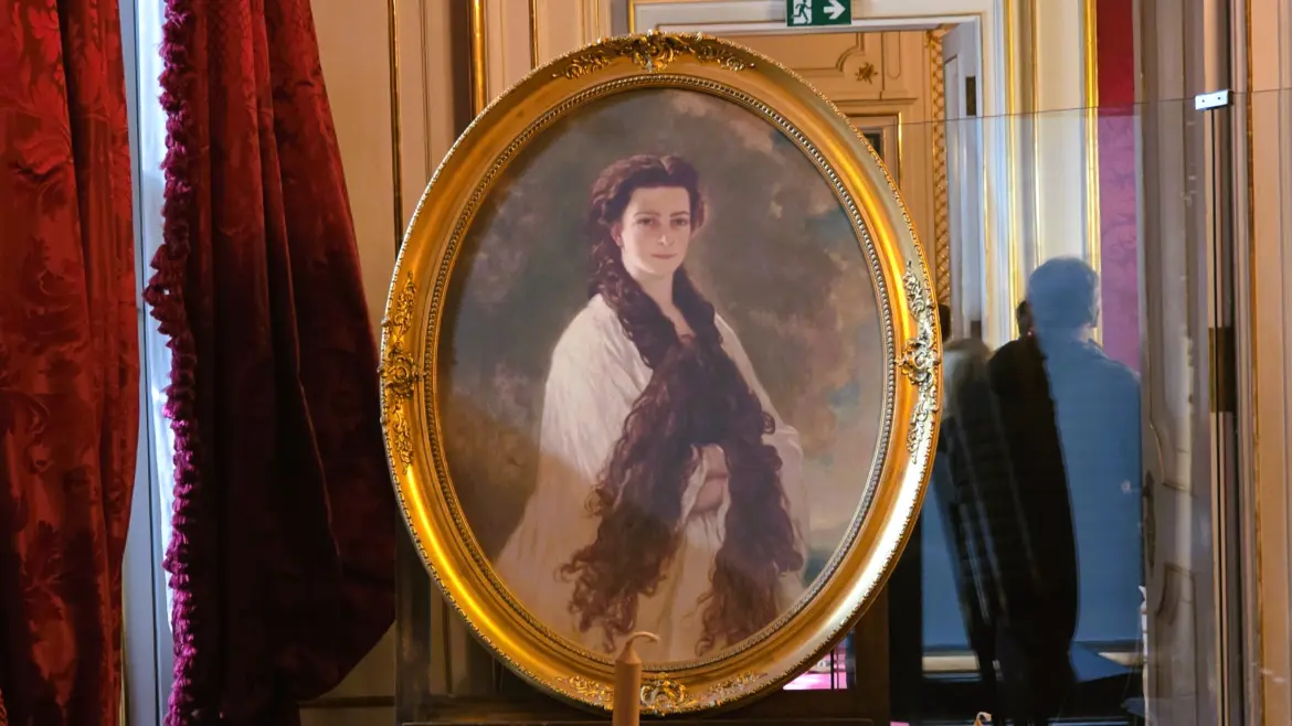 Portrait of Empress Elisabeth (Sisi) in the Imperial Rooms of the Sisi Museum at the Hofburg Palace in Vienna