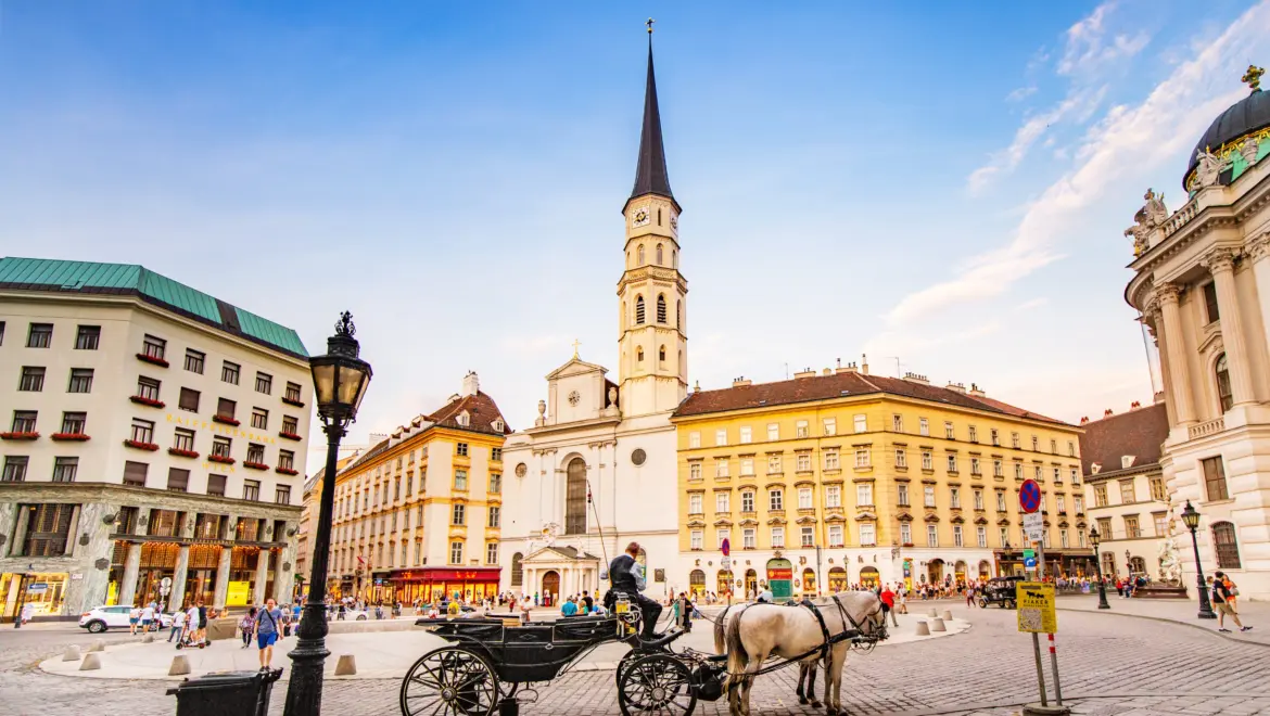 St. Michael’s Church (Michaelerkirche) at Michaelerplatz in Vienna, one of the city’s oldest churches