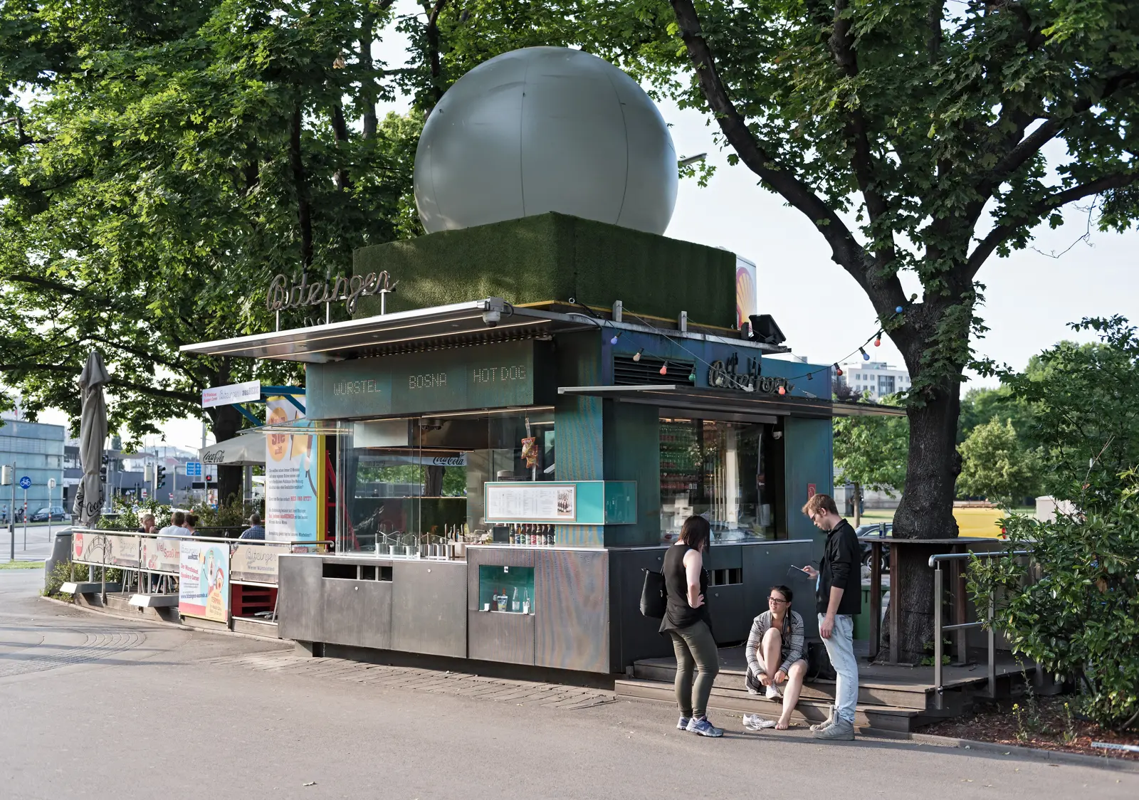Bitzinger Würstelstand at the Prater in Vienna serving classic Viennese street food