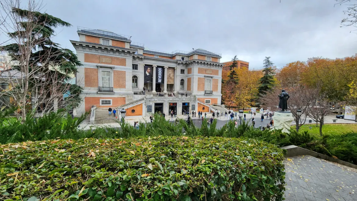 The Prado Museum exterior in Madrid along the Paseo del Prado