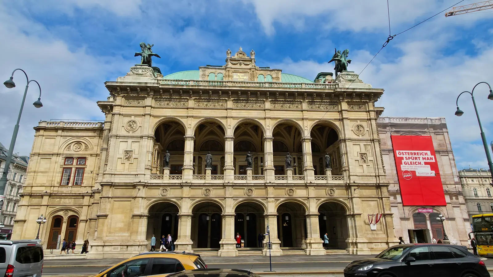 The Vienna State Opera on the Ringstrasse, one of the world’s most prestigious opera houses where Mozart’s works are regularly performed