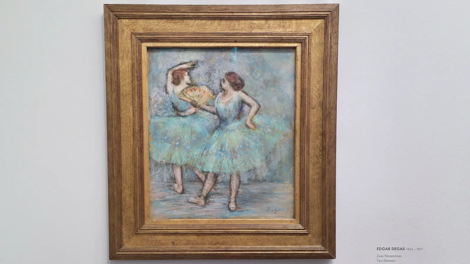 Edgar Degas' Two Dancers (1905) at the Albertina Museum in Vienna, capturing movement with precision and intimacy
