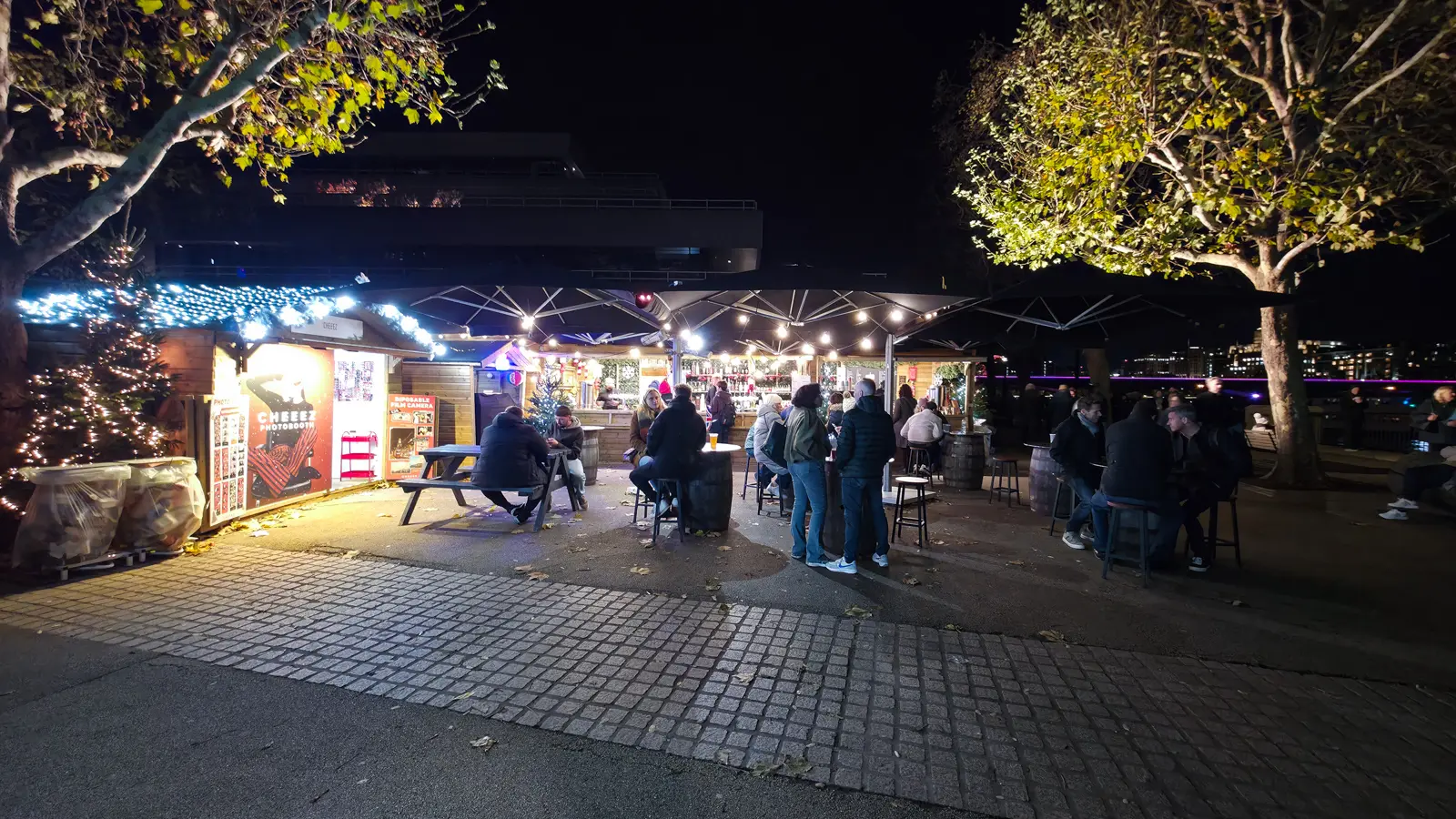 The Southbank Centre Winter Market typically runs from mid-November through early January, with around two dozen vendors set up in Alpine-style chalets between the Royal Festival Hall and the river. The market is free to enter, open daily, and operated by Market Place Europe in partnership with the Southbank Centre