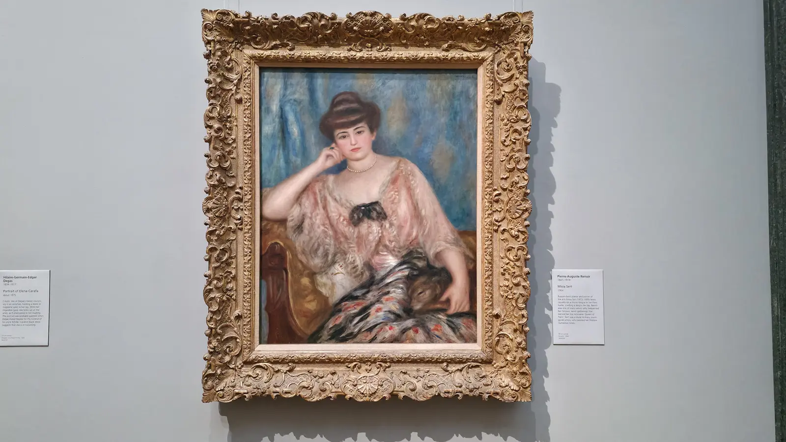 Renoir's portrait Misia Sert, 1904, National Gallery, London