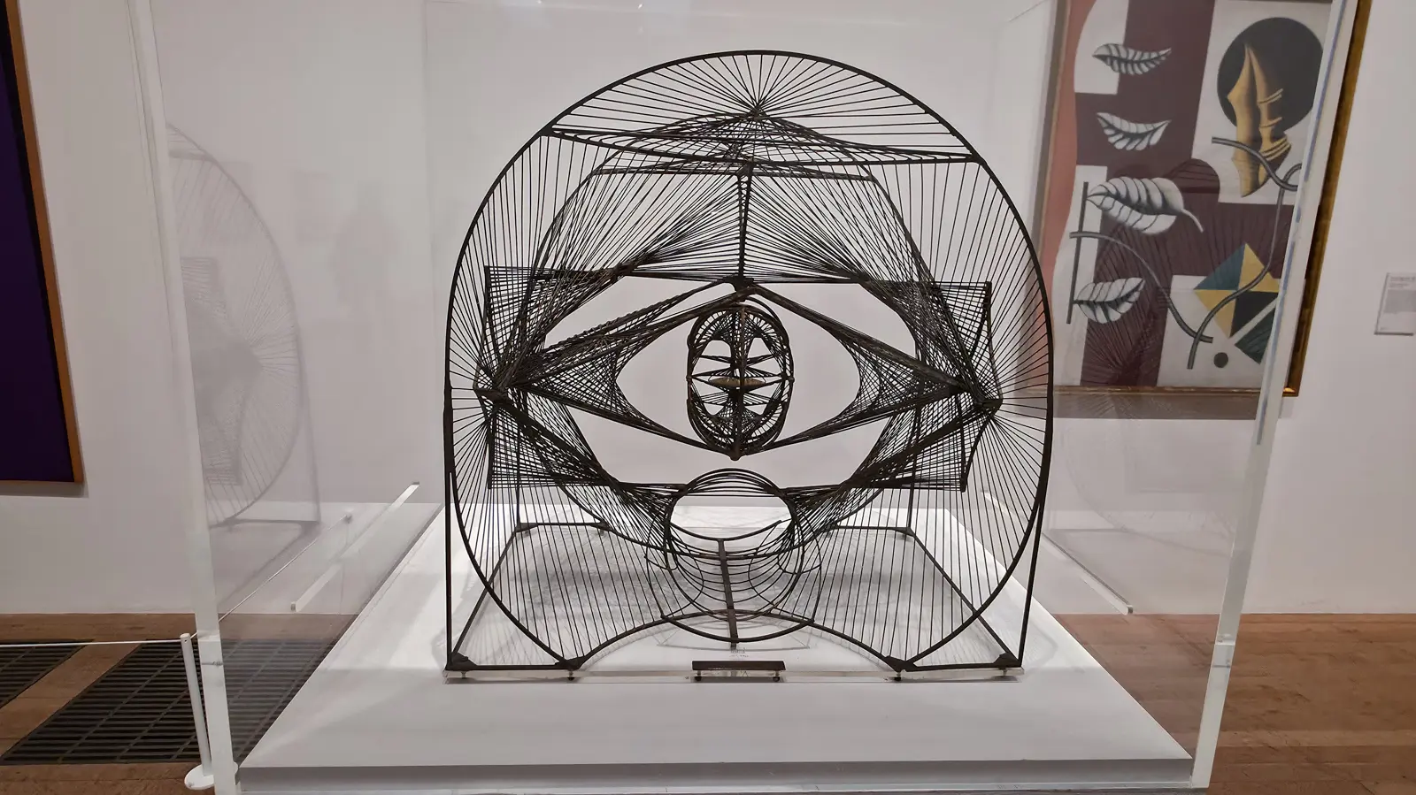 Antoine Pevsner’s Maquette of a Monument Symbolising the Liberation of the Spirit (1952), a fine bronze lattice, at Tate Modern