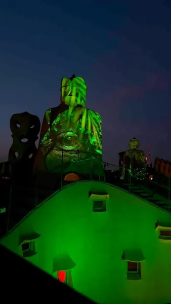 When night falls over Barcelona, Gaudí's imagination comes alive…