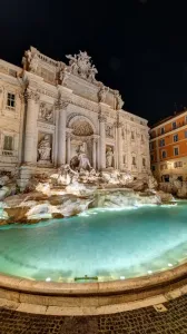 Trevi Fountain after dark